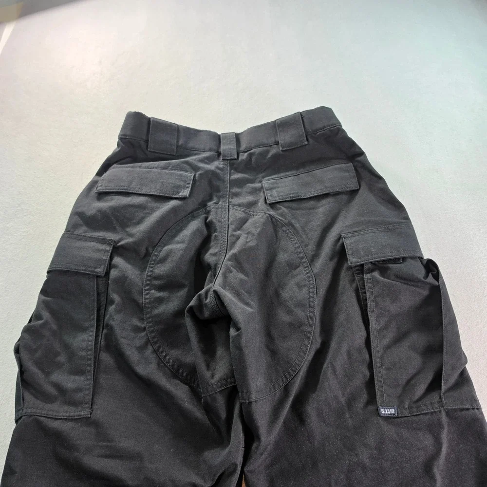 5.11 Tactical Cargo Pants Mens Medium Regular Black Ripstop Work Trousers